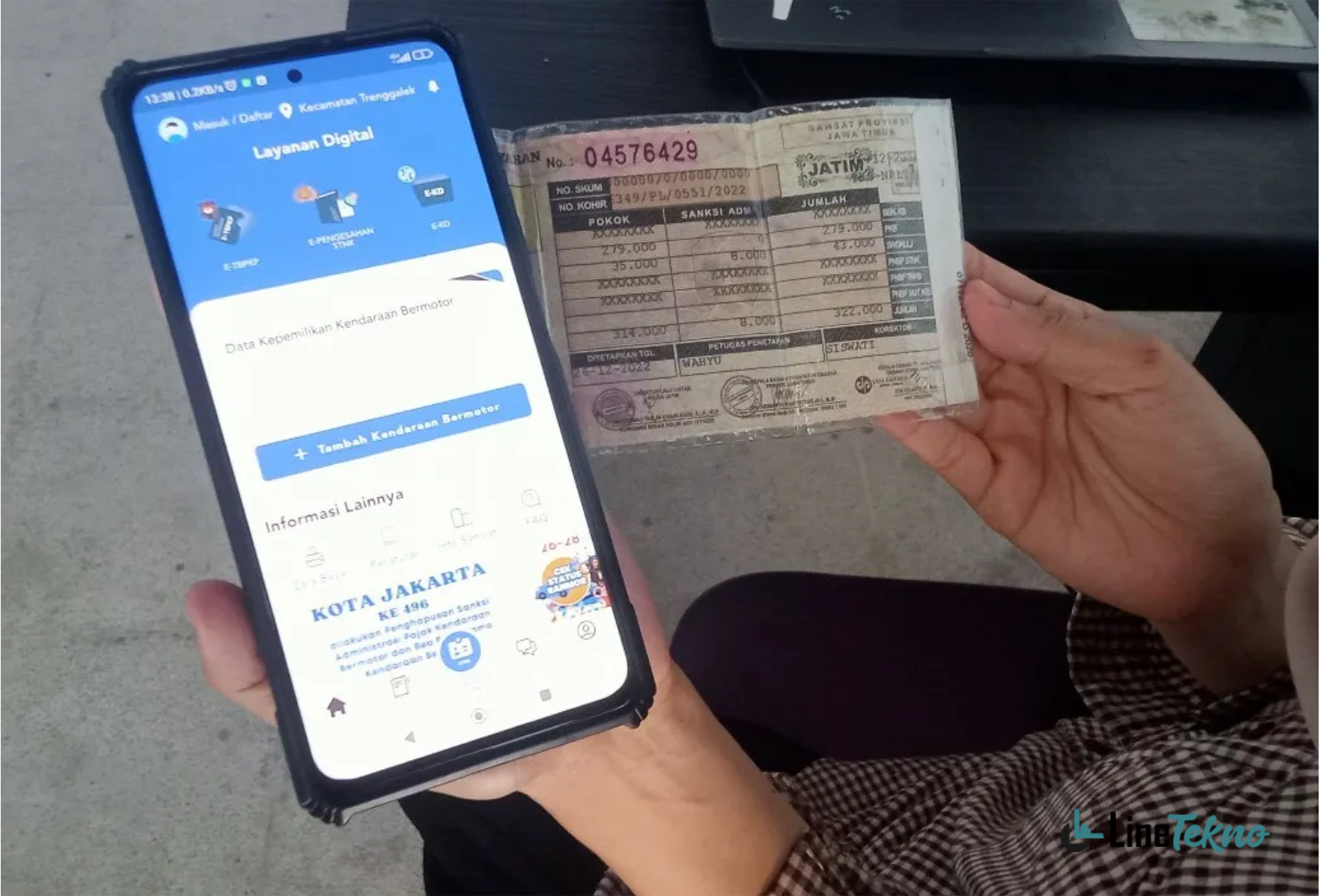 Cara Bayar Pajak Motor Online Sidoarjo Dengan Praktis Linetekno