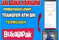 cara transfer bukalapak lewat atm bri